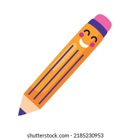 Pencil Kawaii School Supply Icon