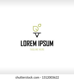 Pencil Leaf Nature Abstract Creative Business Modern Ecology Logo
