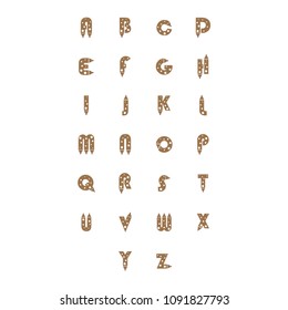 Pencil letter O vector logo template, initial letter logo for your company name