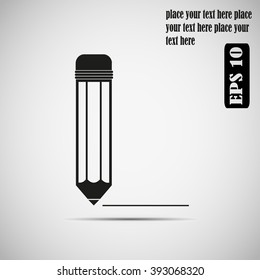 a pencil with a line