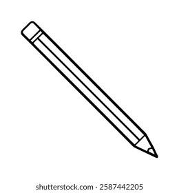pencil of a line art vector