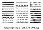Pencil line chalk brush crayon underline scribble sketch vector doodle. Pencil crayon charcoal hand drawn doodle scratch grunge