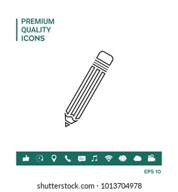 Pencil - line icon
