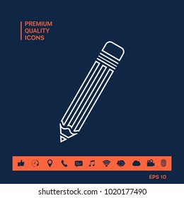 Pencil - line icon