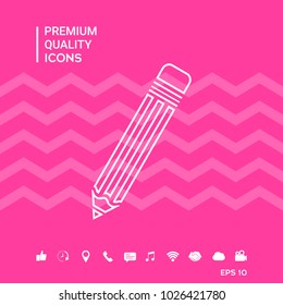 Pencil - line icon