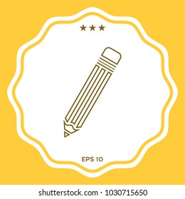 Pencil - line icon