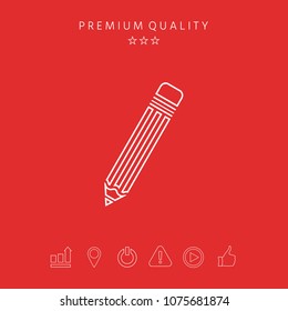 Pencil - line icon