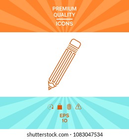 Pencil - line icon
