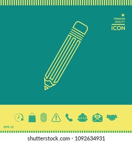 Pencil - line icon
