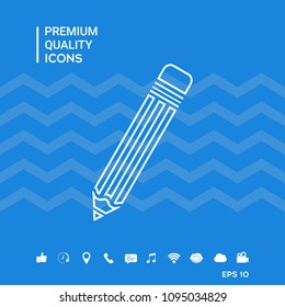 Pencil - line icon