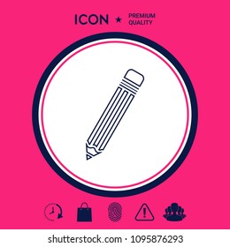 Pencil - line icon