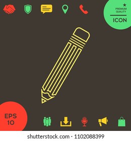 Pencil - line icon
