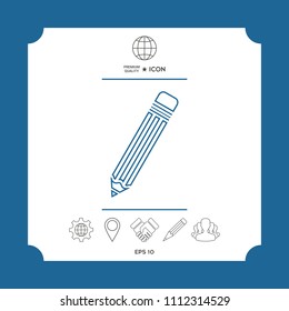 Pencil - line icon