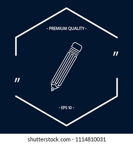 Pencil - line icon