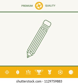 Pencil - line icon