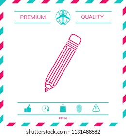 Pencil - line icon
