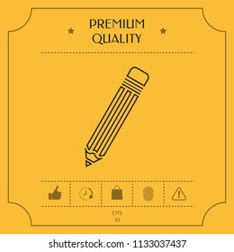 Pencil - line icon