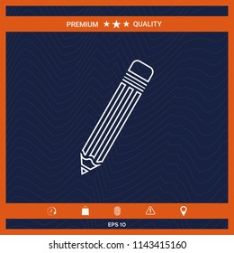 Pencil - line icon