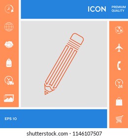 Pencil - line icon