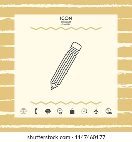 Pencil - line icon