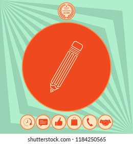 Pencil - line icon
