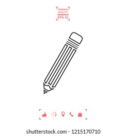 Pencil - line icon