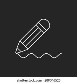 pencil line icon