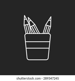 pencil line icon