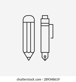 pencil line icon