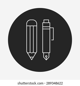 pencil line icon