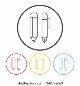pencil line icon