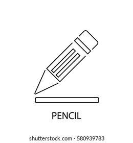 pencil line icon