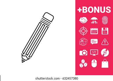 Pencil - line icon