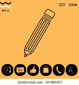 Pencil - line icon