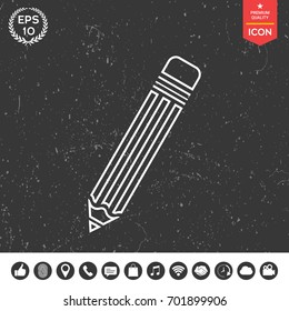Pencil - line icon