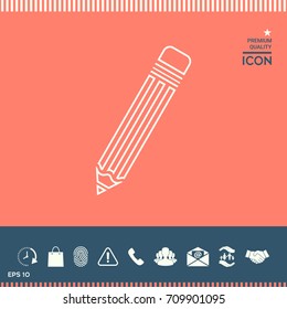Pencil - line icon