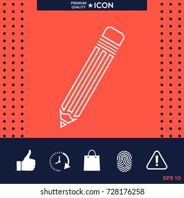 Pencil - line icon