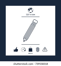 Pencil - line icon