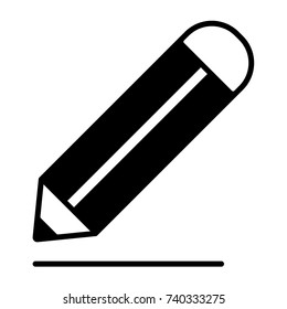 Pencil And Line Icon