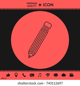 Pencil - line icon