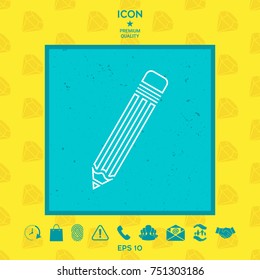 Pencil - line icon
