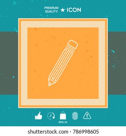 Pencil - line icon