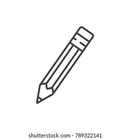 Pencil line icon.