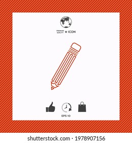Pencil - line icon, elements for your design