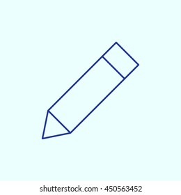 Pencil Line icon. Eps-10.