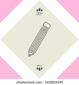Pencil - line icon. Graphic elements for your design