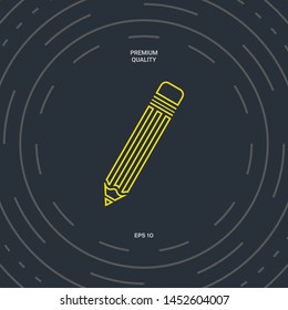 Pencil - line icon. Graphic elements for your design