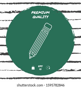 Pencil - line icon. Graphic elements for your design