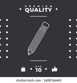 Pencil - line icon. Graphic elements for your design