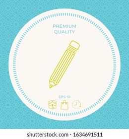 Pencil - line icon. Graphic elements for your design